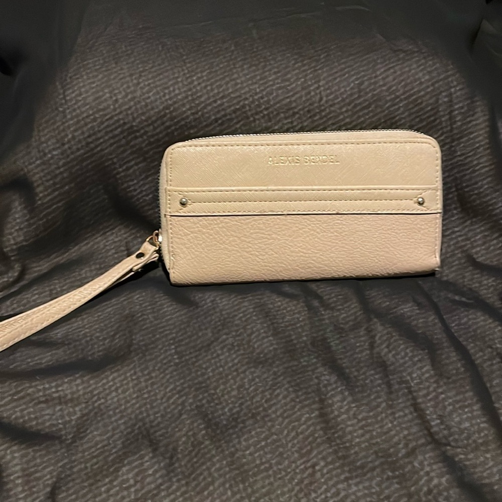 ALEXIS BENDEL tan wallet
